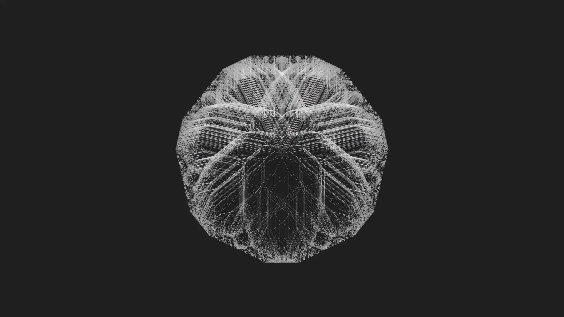 Monochrome Fractal Tree